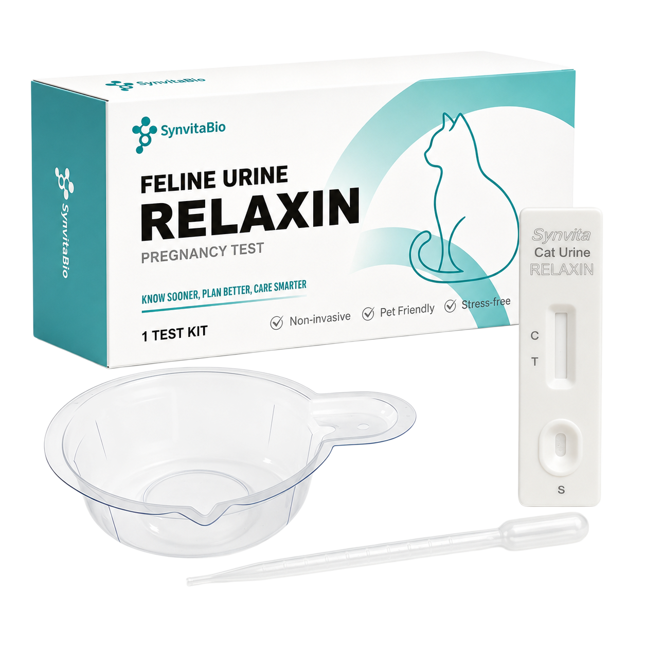 SynVita Bio feline urine relaxin pregnancy test retail kit